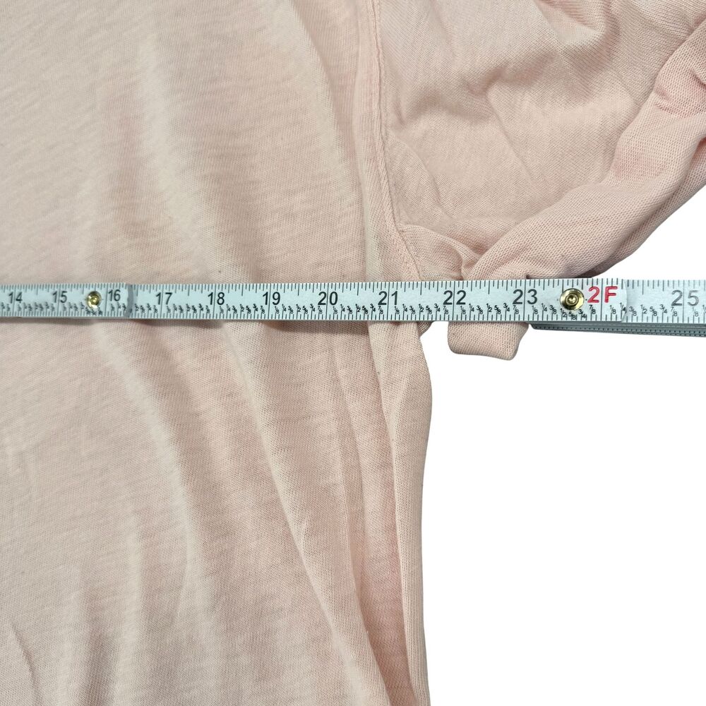 Free People We the Free Cassidy Top Large Light Pink Tee Oversized Casual Boho - Picture 6 of 10